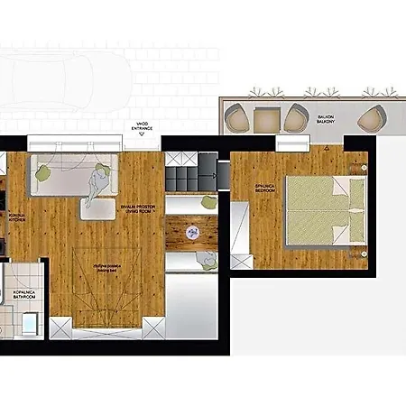 Apartma J.e.z. 3*